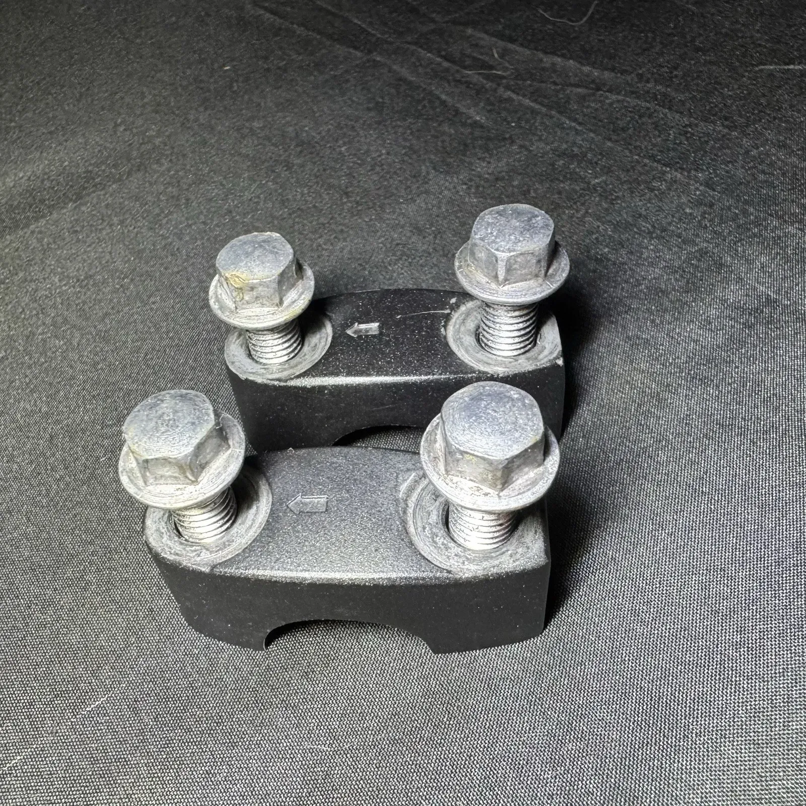 OEM Kawasaki Handle Bar Holder Mounts 7/8 Handle Bars - Black  46012-0101-18R