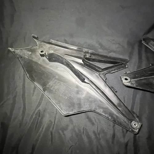 2018 2019 2020 Kawasaki Kx250f Side Number Plates Plastic Cover Oem 17-23Kx450f