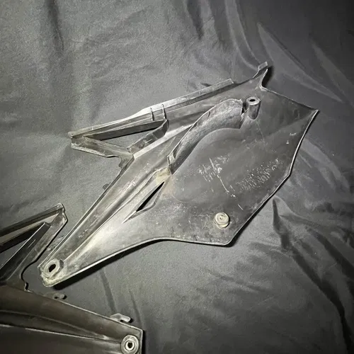 2018 2019 2020 Kawasaki Kx250f Side Number Plates Plastic Cover Oem 17-23Kx450f