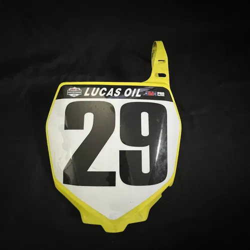Suzuki RMZ250 07-09, RMZ450 05-07, RM125/250 01-08 OEM FRONT NUMBER PLATE