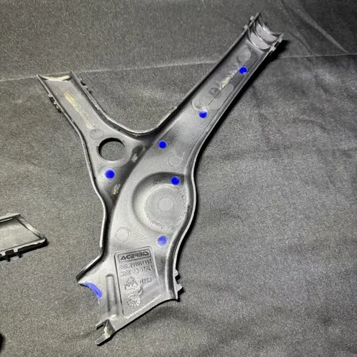 Acerbis X-Grip Frame Guards Black/Blue For YAMAHA YZ85 YZ85LW YZ 85 2018-2021