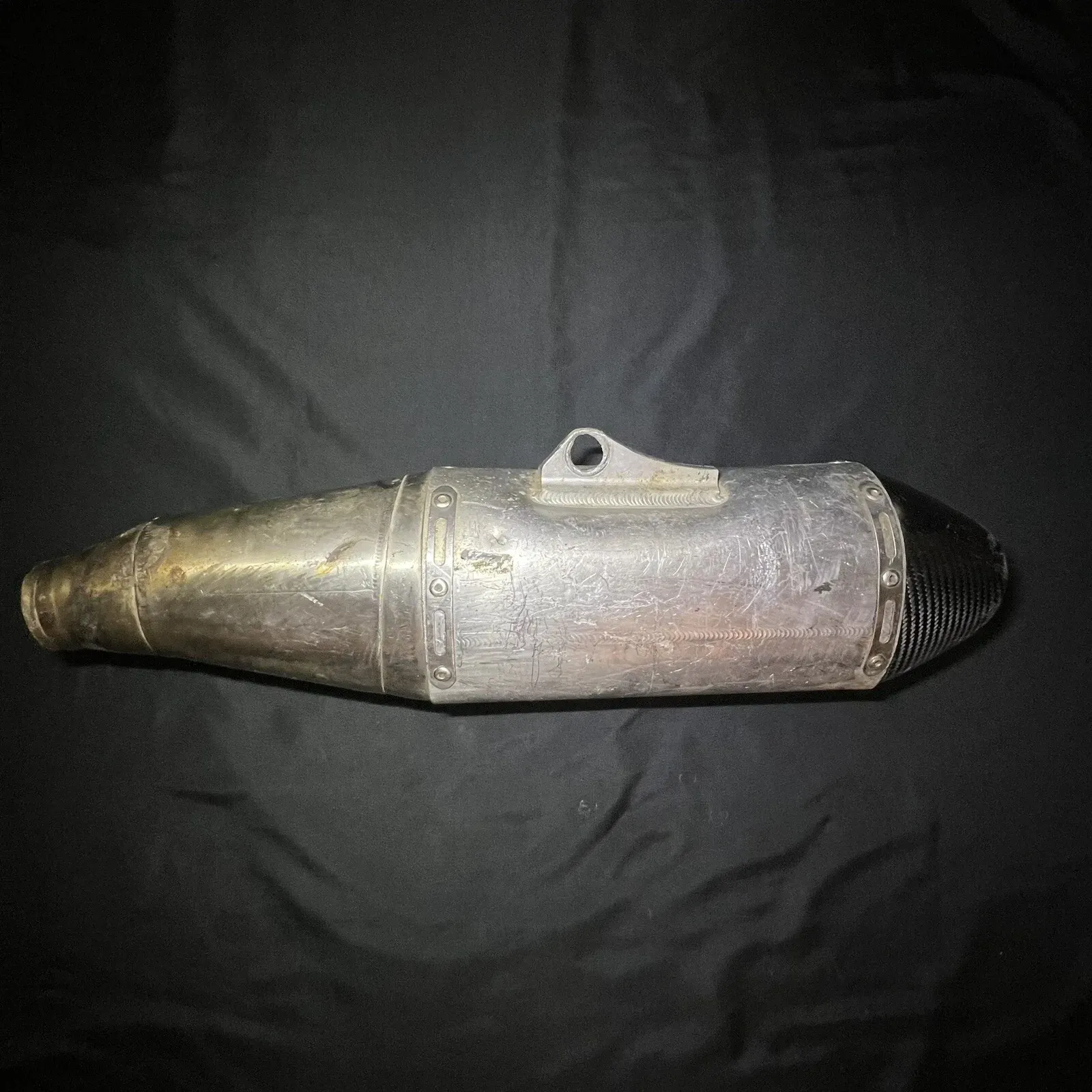 YOSHIMURA KAWASAKI KX250F 17-20 RS-4 SLIP-ON EXHAUST MUFFLER SS-AL-CF