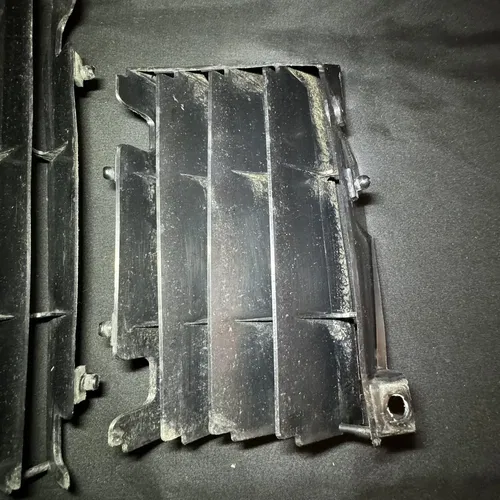 2021 Kawasaki KX250F (OEM) Radiator Guards Roost Protector Shroud Black  (Used)