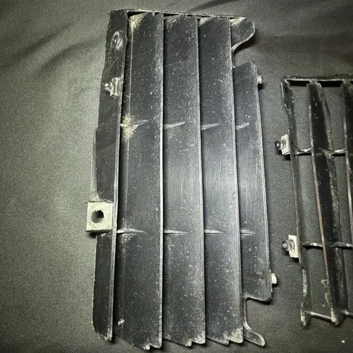 2021 Kawasaki KX250F (OEM) Radiator Guards Roost Protector Shroud Black  (Used)