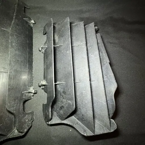 2021 Kawasaki KX250F (OEM) Radiator Guards Roost Protector Shroud Black  (Used)
