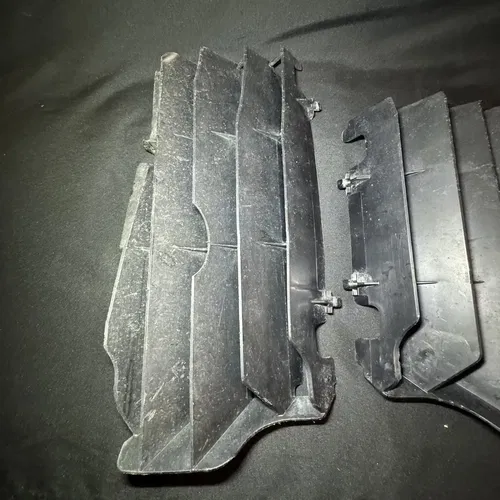 2021 Kawasaki KX250F (OEM) Radiator Guards Roost Protector Shroud Black  (Used)