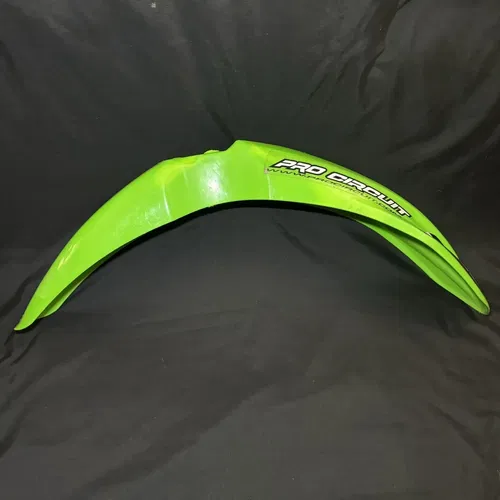 2013-2016 Kawasaki Kx 250f Green Front Fender Plastic 2013-2015 Kx 450f 2015