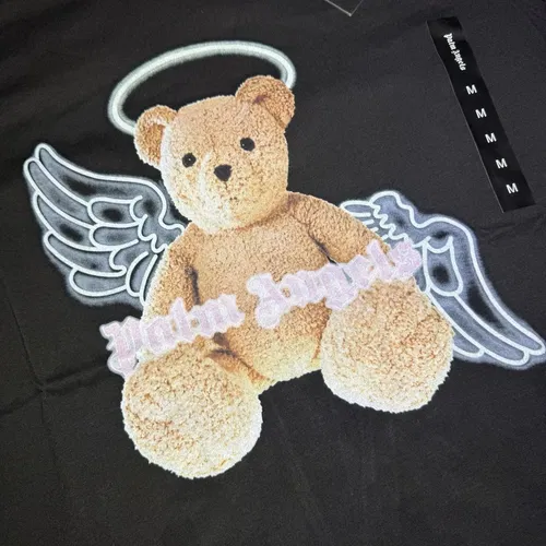New With Tags Palm Angels Bear Angel Logo Over Tee Style Curved Logo Medium