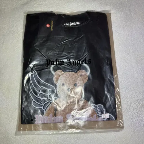 New With Tags Palm Angels Bear Angel Logo Over Tee Style Curved Logo Medium