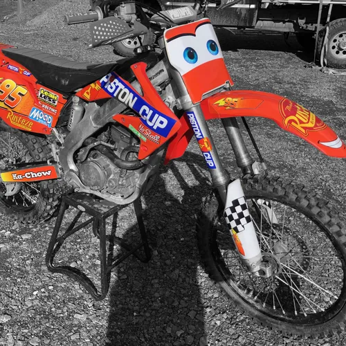 Lightning McQueen Graphics for CRF250 (2004-2009)