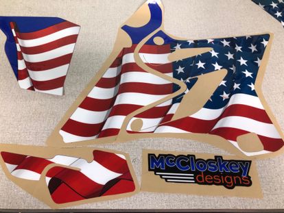 American Flag Graphics for 2015-2021 YZ 125/250