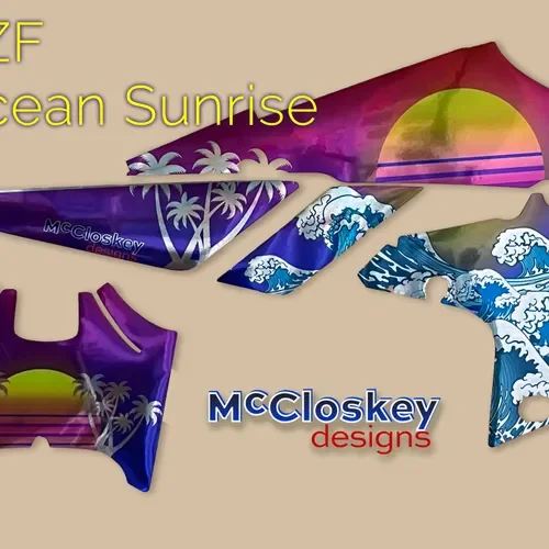 YZF ('18-'22) Ocean Sunrise on Chrome Shroud Graphics