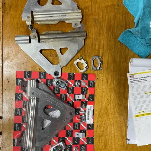 Works Connection Radiator Braces 2019-2023 Kx450. 