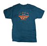 Fly Racing Mens Patriarch Tee Cyan Black Small 352-0868S