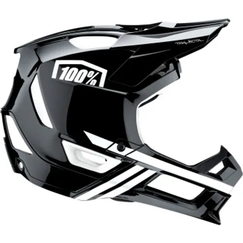 100% Trajecta Fidlock Black/White Bicycle Helmet - Large