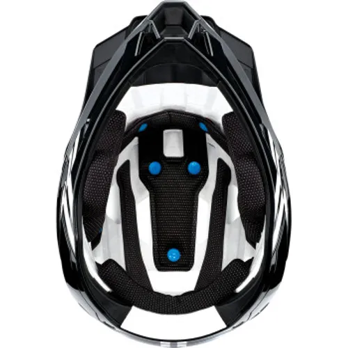 100% Trajecta Fidlock Black/White Bicycle Helmet - Large