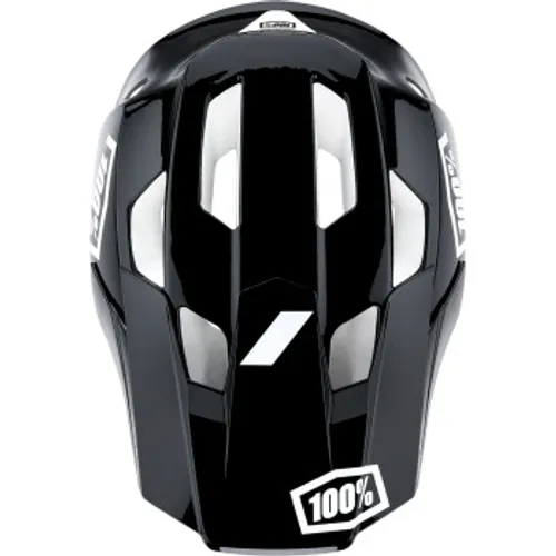 100% Trajecta Fidlock Black/White Bicycle Helmet - Large