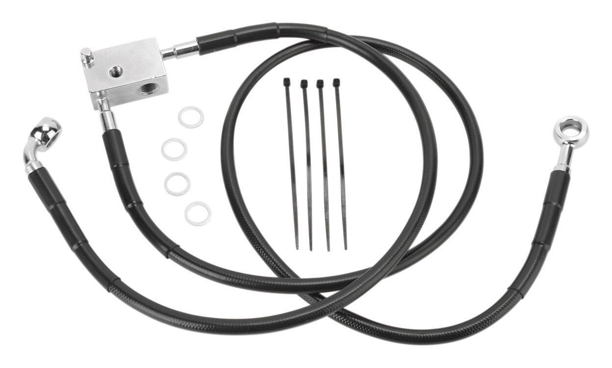 Drag Specialties Rear Brake Line Kit For Non-ABS Harley Softail 2000-2003 undefined
