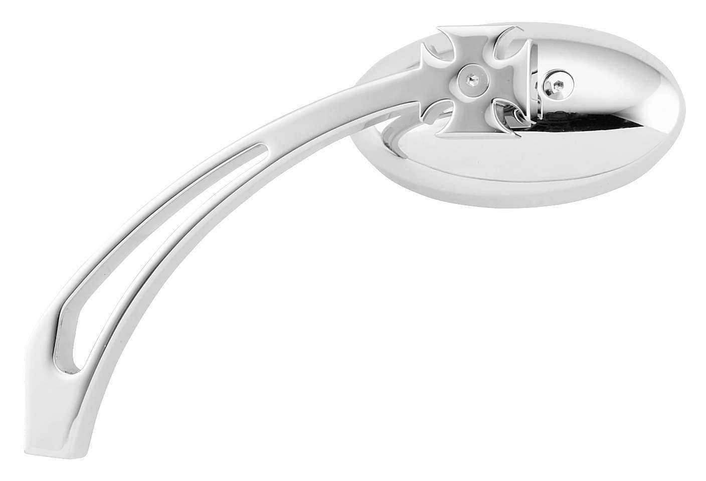 Biker's Choice Curved Stem Oval Mirror undefined