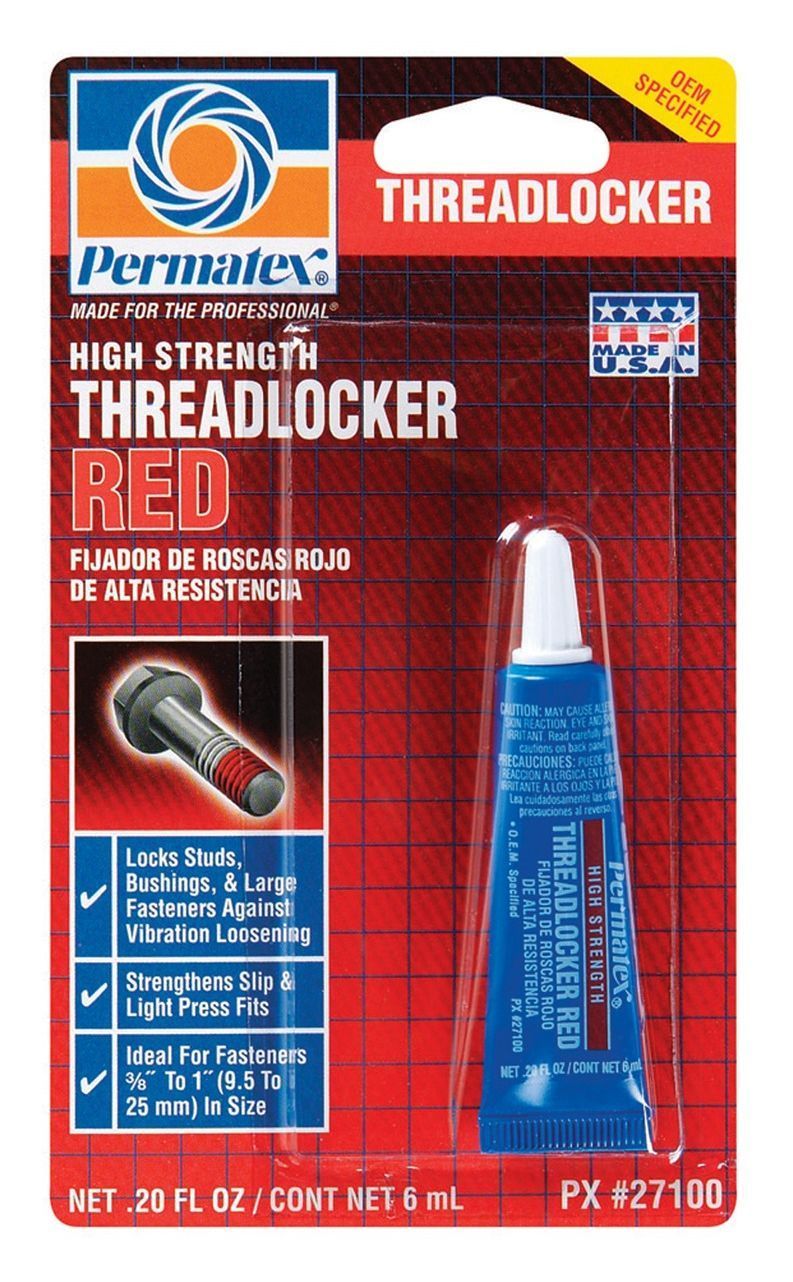Permatex Threadlocker Red/High Strength
