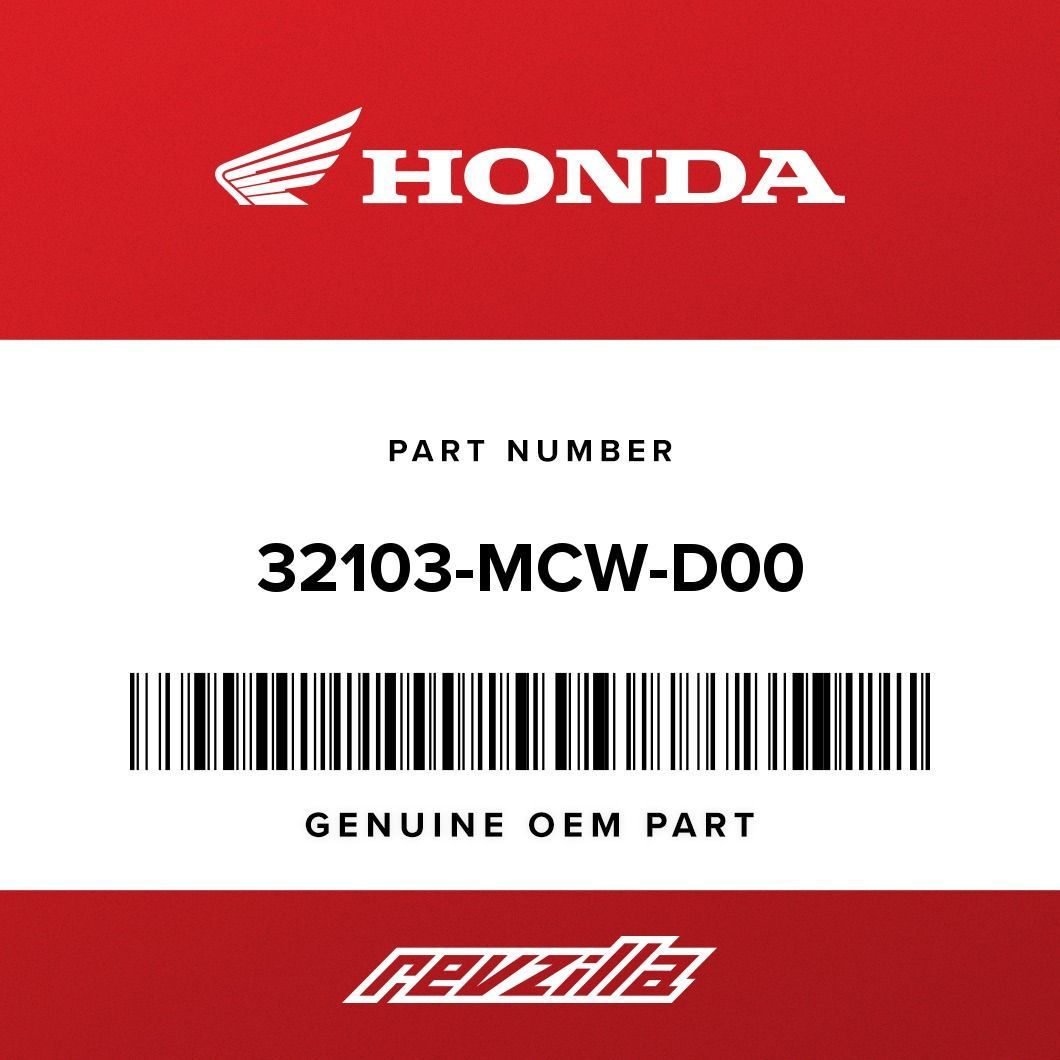 Honda SUB-HARNESS, INJECTOR 32103-MCW-D00 undefined
