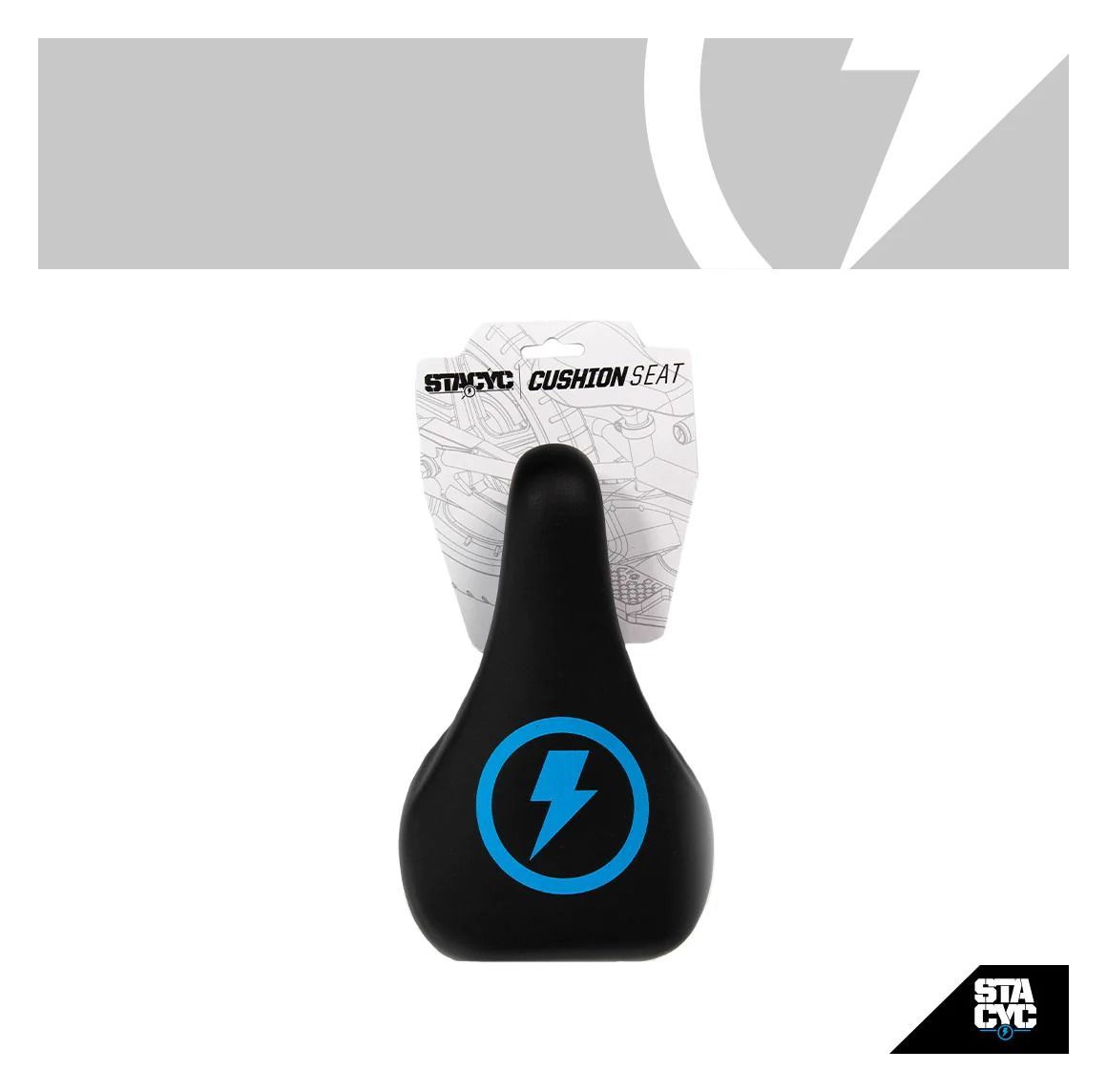 STACYC Bolt Logo Saddle 12eDrive / 16eDrive N/A