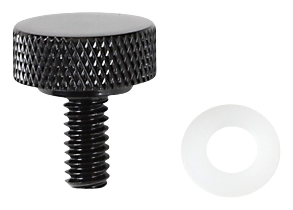 Drag Specialties Seat Knob 1/4"-20 Smooth / Black