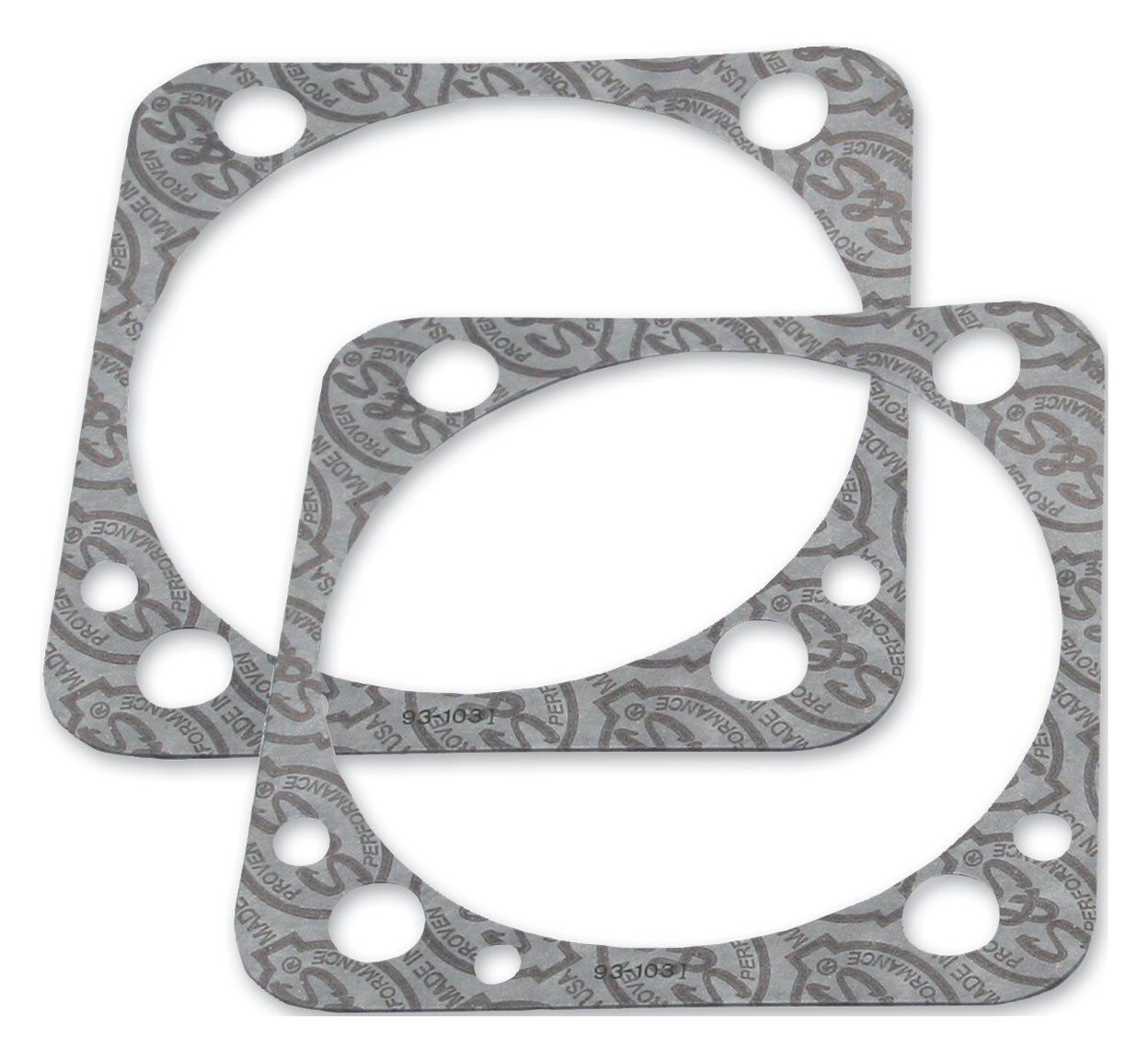 S&S Cycle 4" Bore, .018" Thick Graphite Base Gaskets For Harley EVO 1984-2000 undefined
