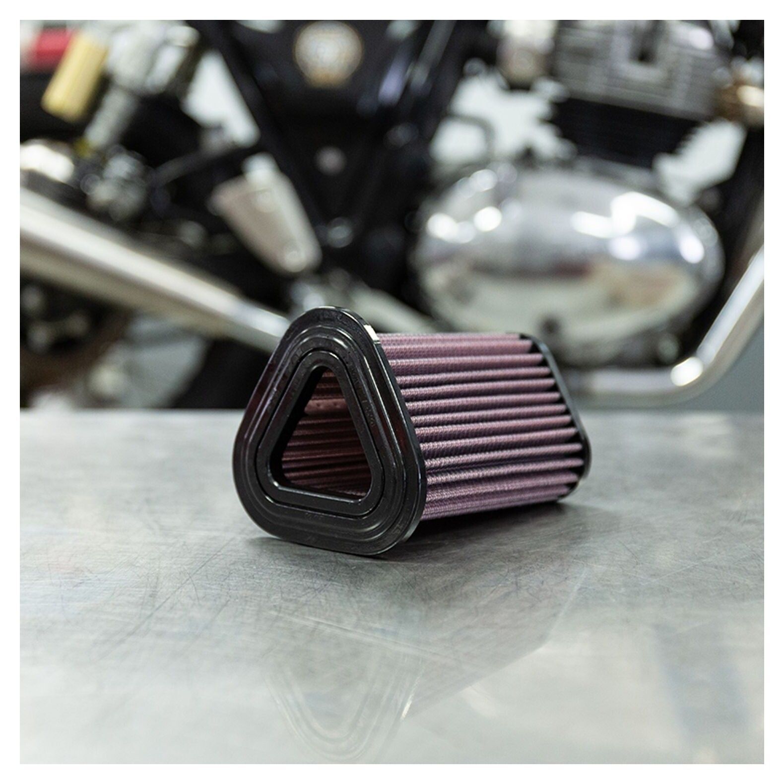 S&S Cycle High-Flow Replacement Air Filter For Royal Enfield Interceptor / Continental GT 650 2019-2021 undefined