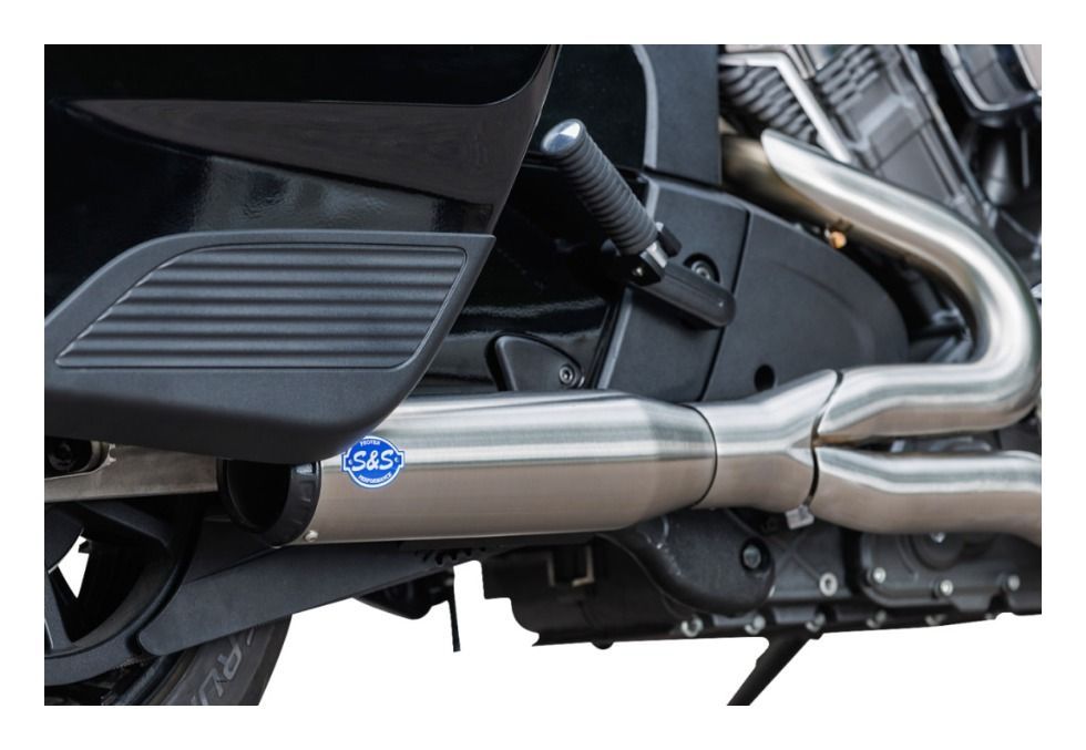S&S Cycle 2-into-1 Race Only Qualifier Exhaust System For Indian Challenger / Pursuit 2020-2025 N/A