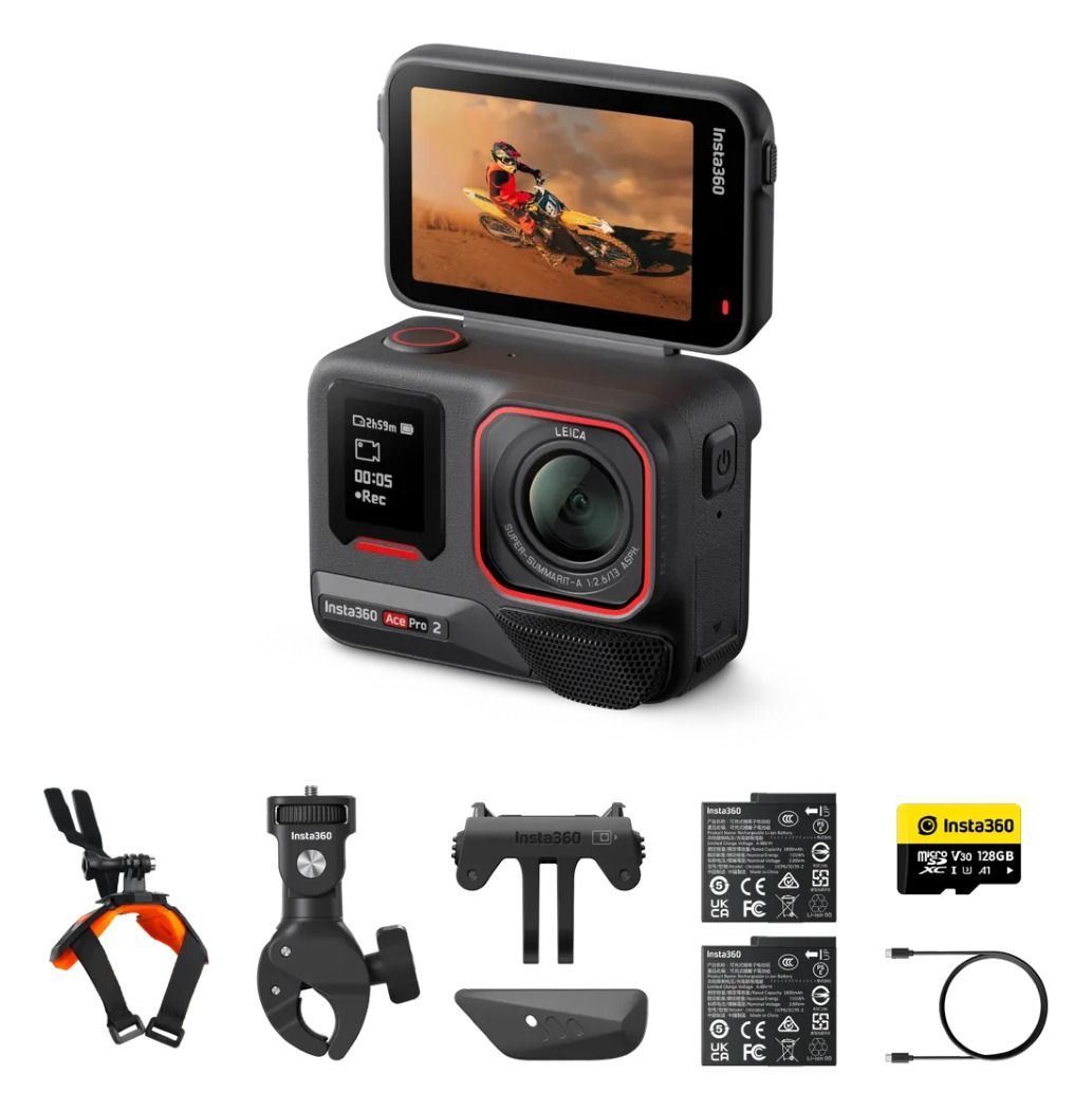 Insta360 Ace Pro 2 Motorcycle Camera Bundle undefined