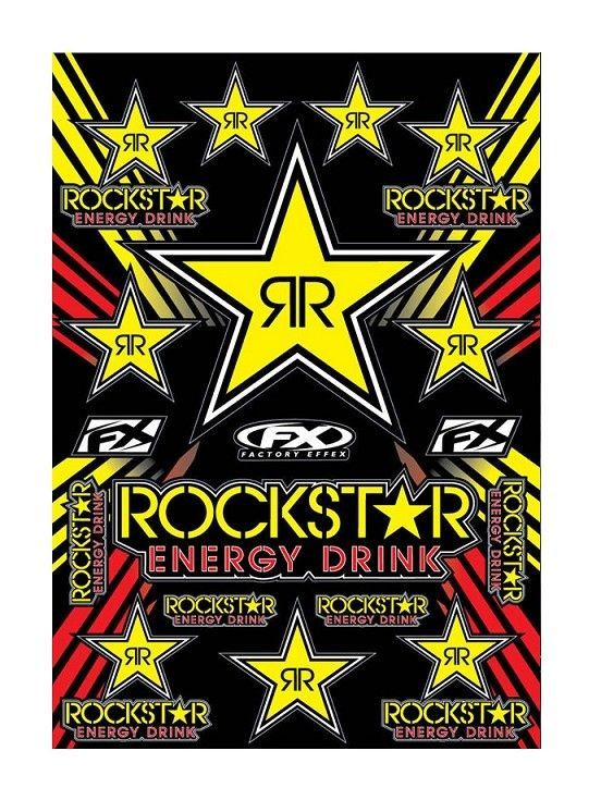 Factory Effex Rockstar Sticker Sheet N/A
