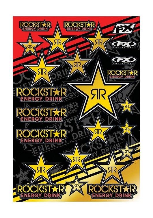 Factory Effex Rockstar Sticker Sheet N/A