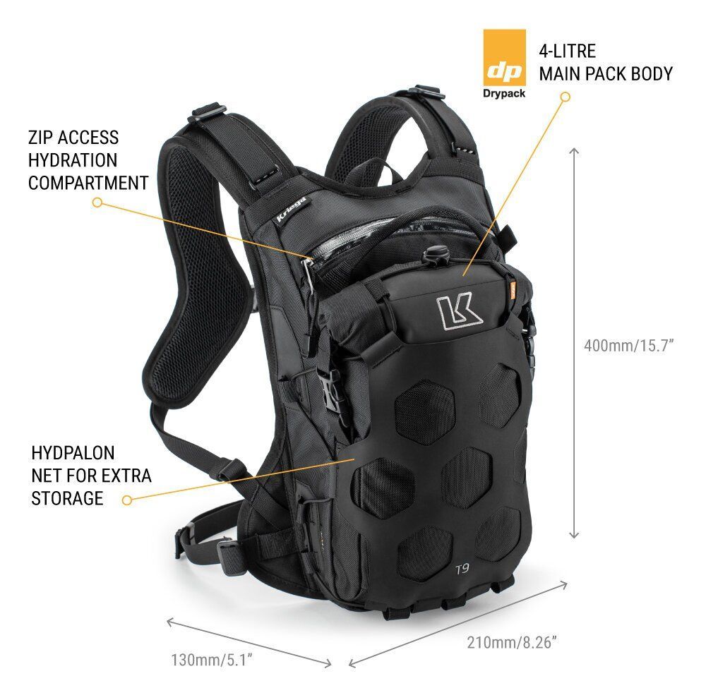 Kriega TRAIL 9 MULTICAM BLK