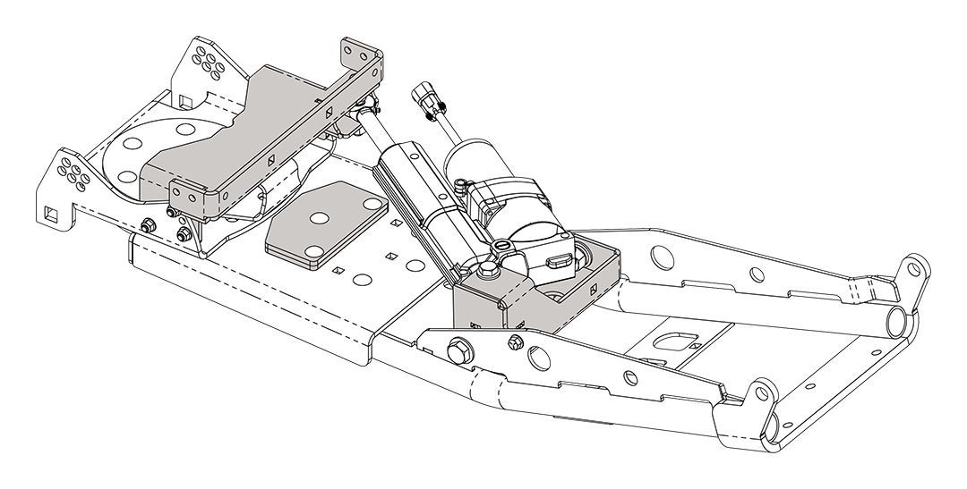 KFI Plow Track Extension Actuator Replacement Bracket Kit undefined