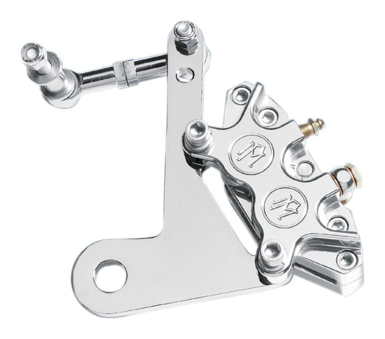 Performance Machine 4 Piston Front Brake Caliper Kit For Harley FLH 1973-1983 undefined