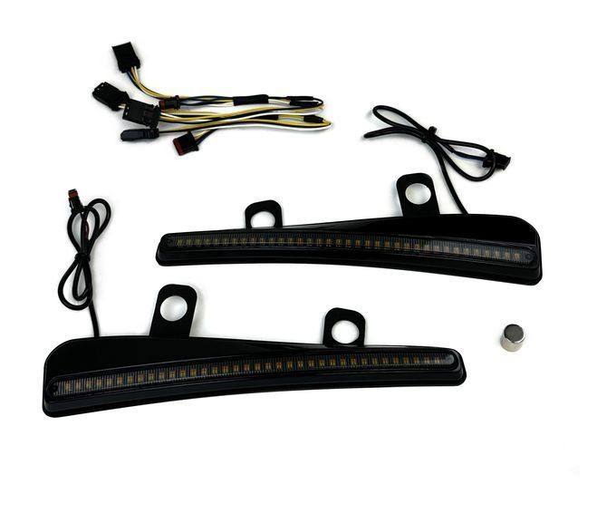 Custom Dynamics Side Facing LED Windshield Trim With Turn Signals For Harley FLTRX/S 2023-2026 undefined