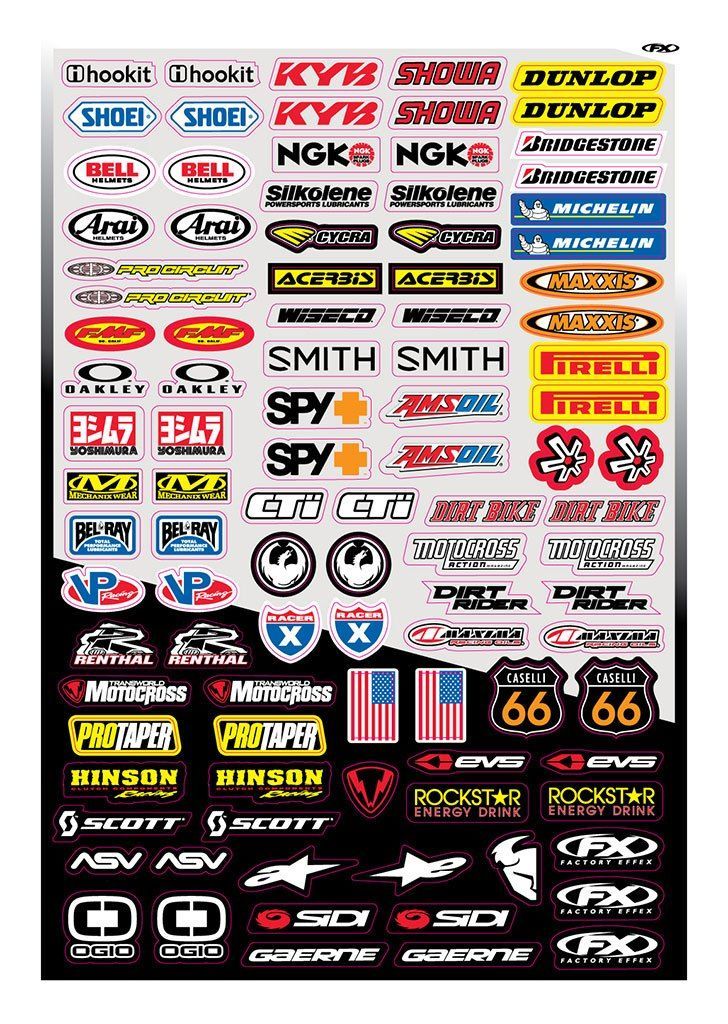 Factory Effex Micro Sponsor Sticker Sheet undefined