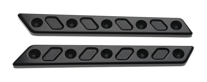 Joker Machine Techno Saddlebag Latch Inserts For Harley Touring 2014-2025 N/A