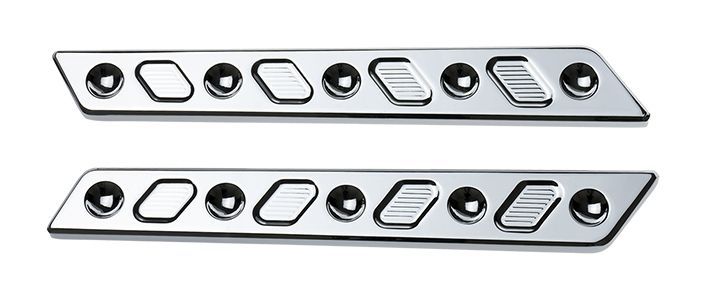 Joker Machine Techno Saddlebag Latch Inserts For Harley Touring 2014-2025 N/A