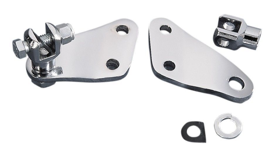 Drag Specialties Passenger Foot Peg Bracket Set For Harley 1977-1986 undefined