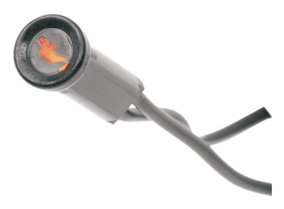 Drag Specialties Snap-In Indicator Lights For Harley Oil Pressure