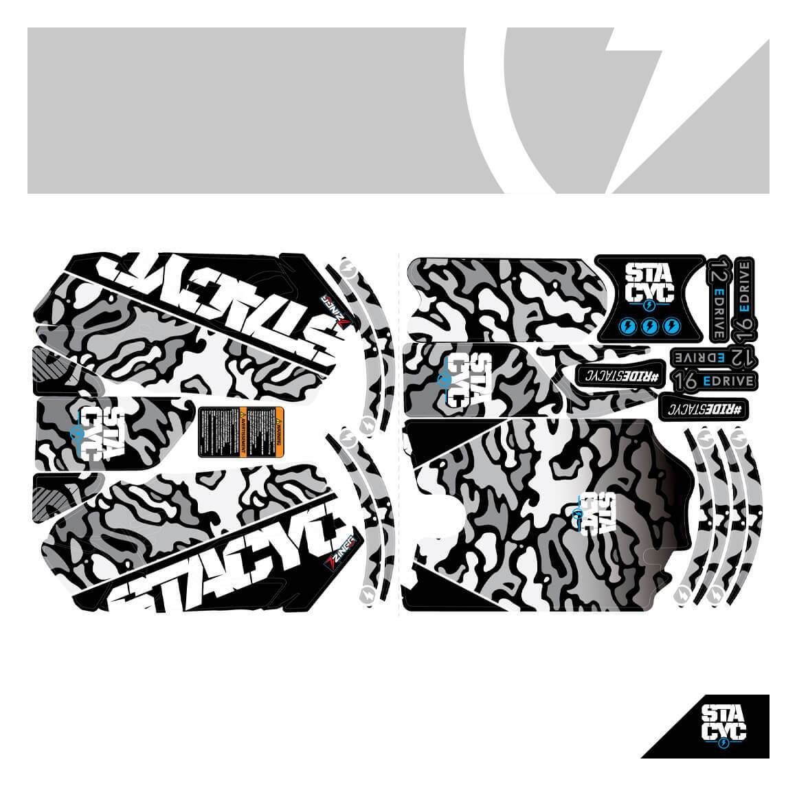 STACYC Camo Graphics Kit For 16eDrive Brushless Bikes undefined