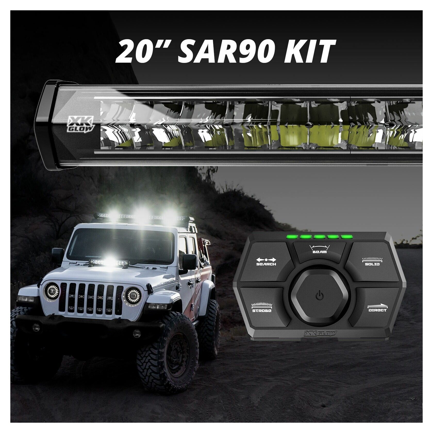 XKGLOW 20" SAR 90 Emergency Light Bar Kit undefined