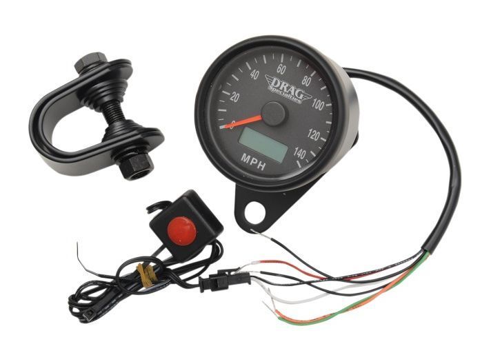 Drag Specialties 2.4" Programmable Speedometer For Harley undefined