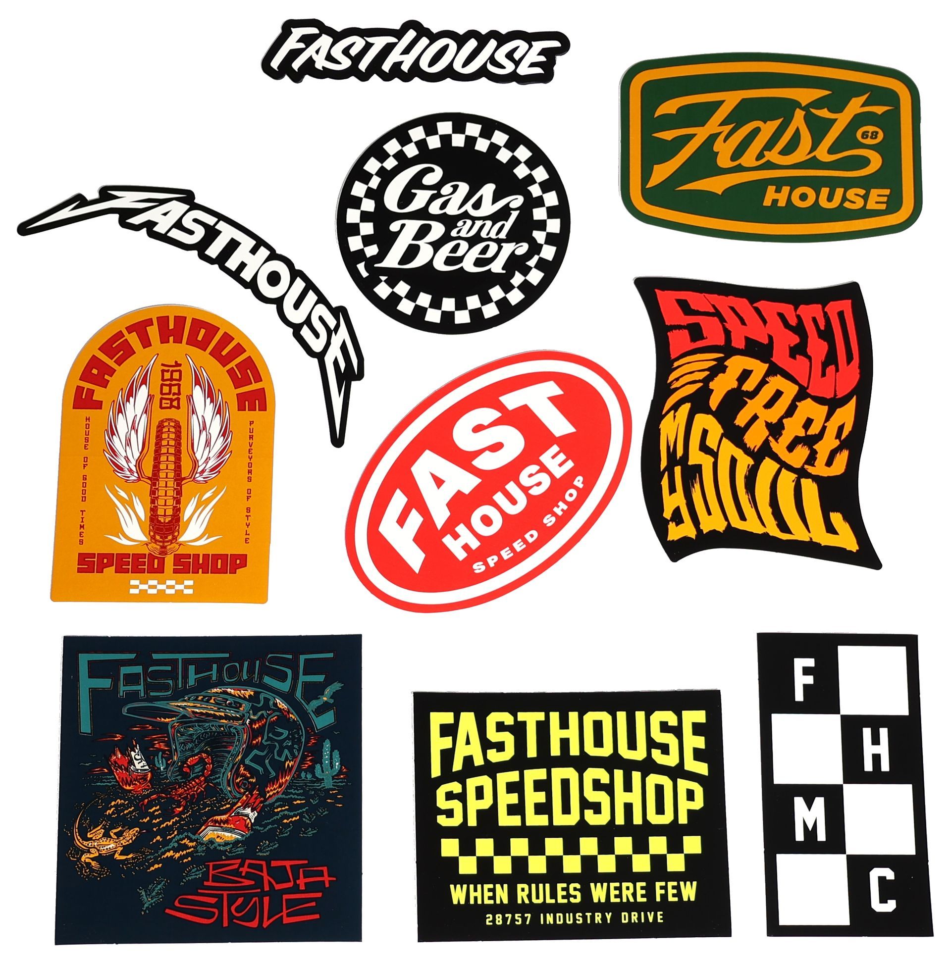 Fasthouse Fall '24 Decal 10-Pack undefined