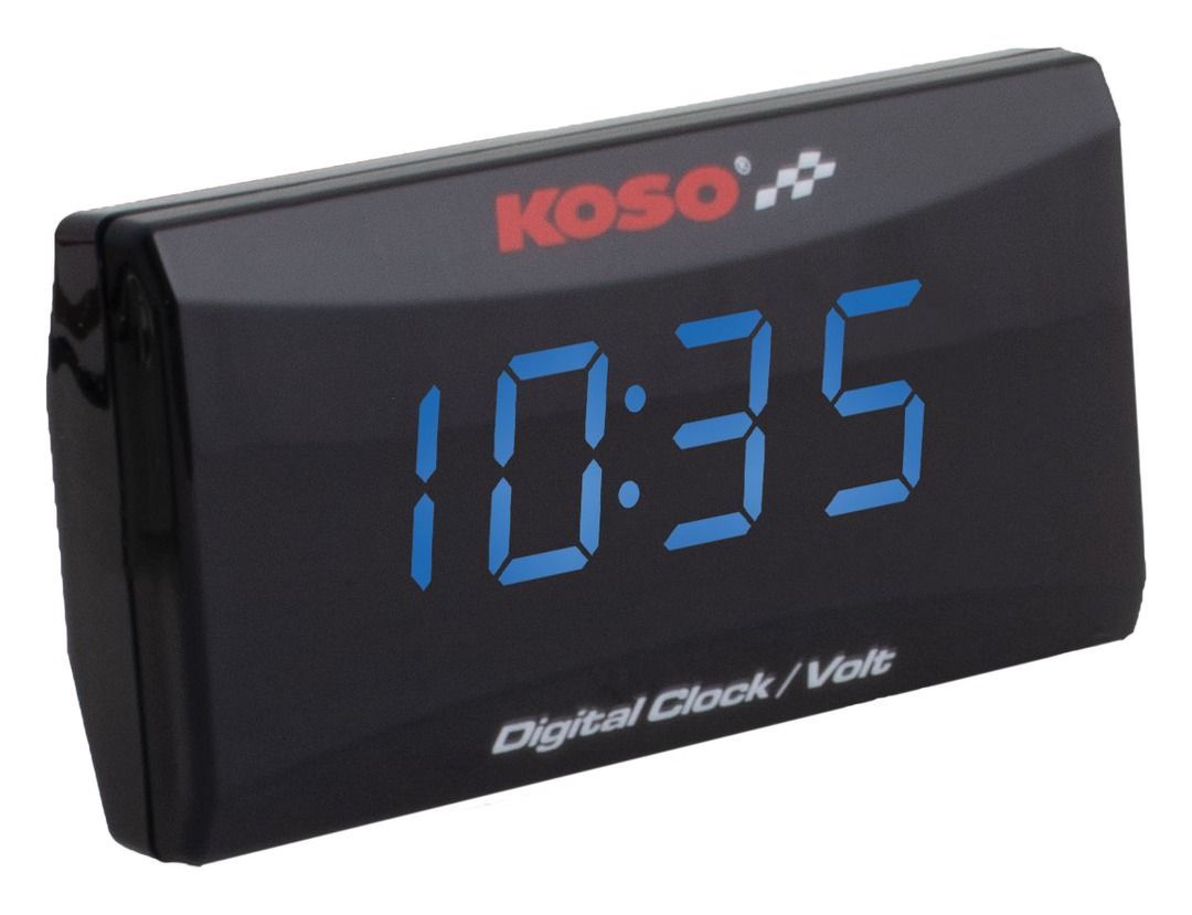 Koso Super Slim Gauges Clock / Volt Meter
