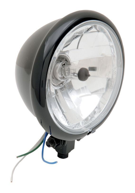Drag Specialties 5 3/4" Diamond Style Bottom-Mount Headlight undefined