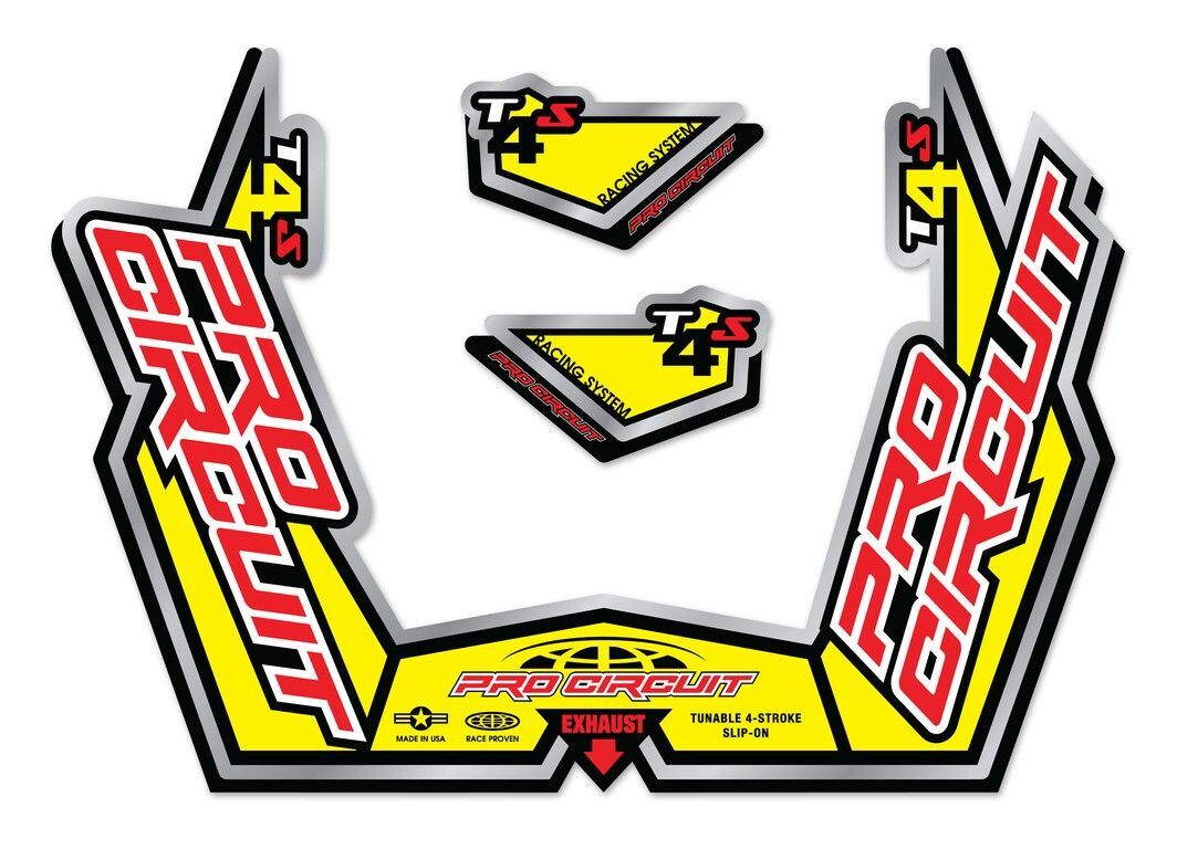 Pro Circuit Replacement Muffler Stickers undefined