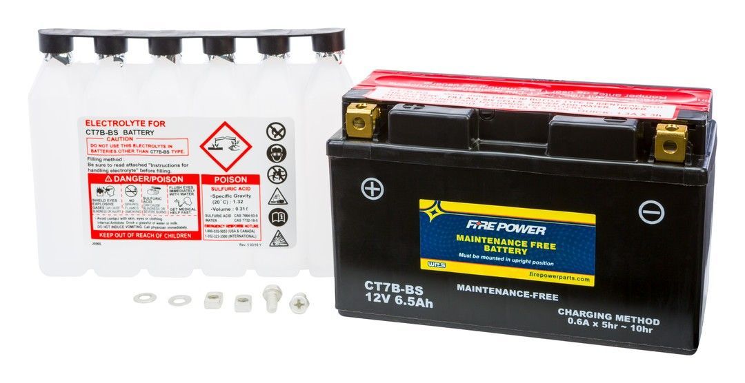Fire Power Maintenance Free Battery CT7B-BS undefined